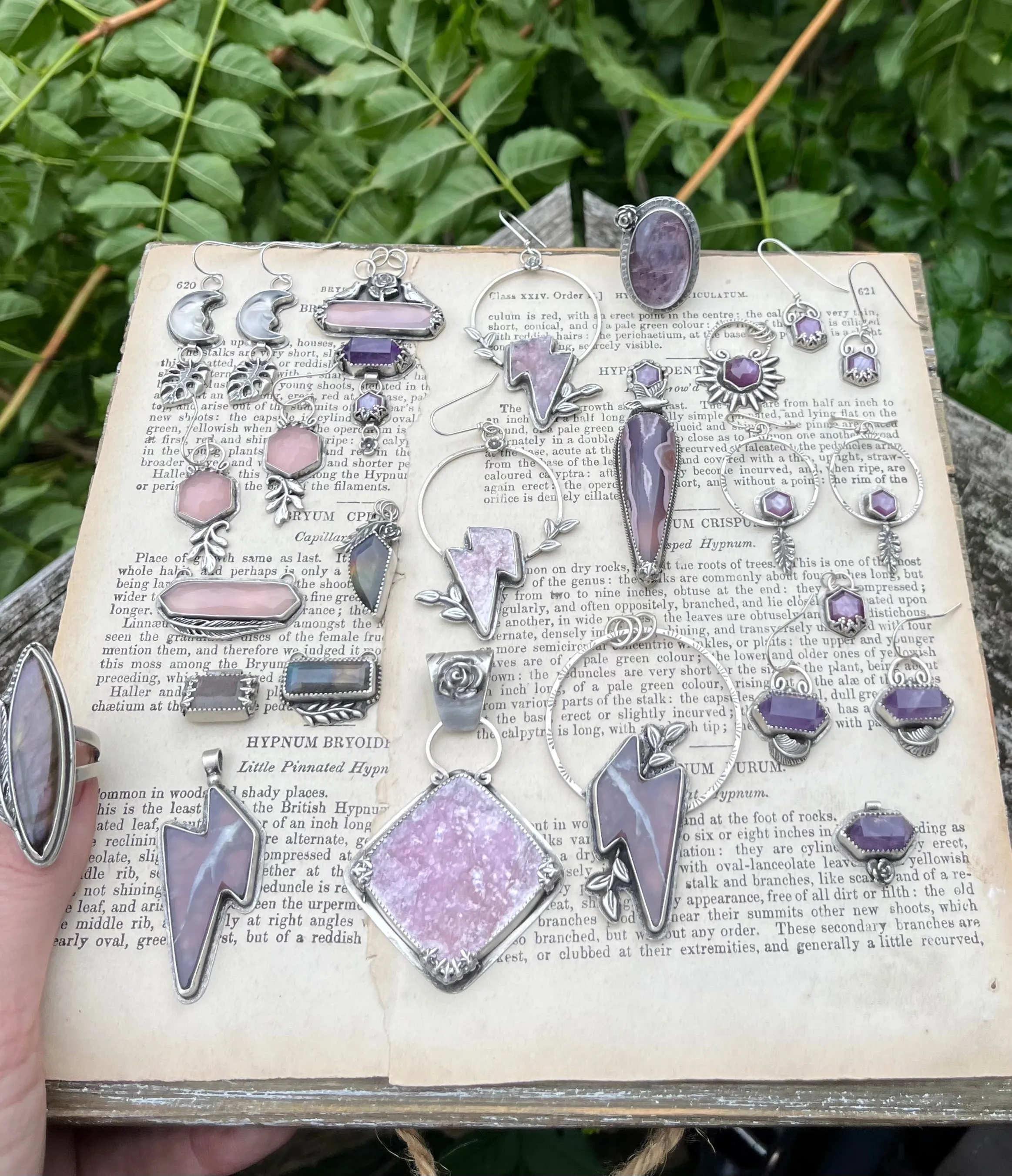 Purple Sapphire Hexagon Stacking Ring 1