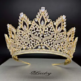 Quinceanera Tiara, Tall Crown, Pageant Crown, Quince Corona
