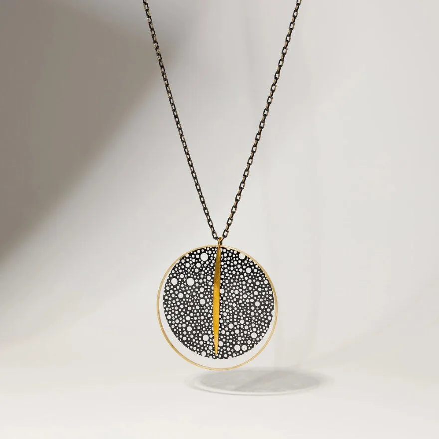 "Le Motif" Honeycomb Black and Brass Necklace Bundle