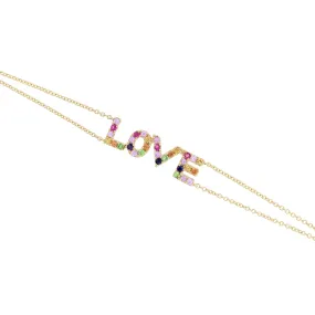 Rainbow Love Sapphire Bracelet