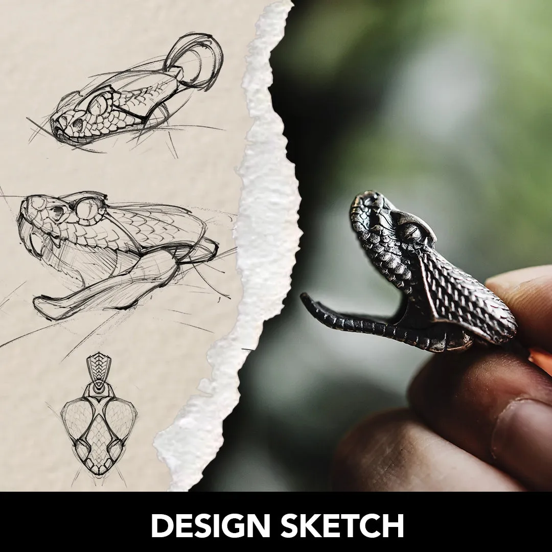 Rattlesnake Clip Pendant