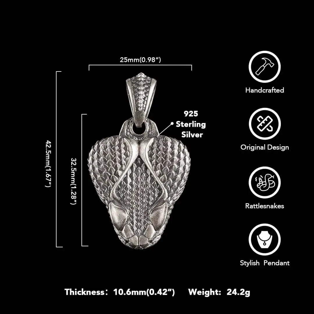 Rattlesnake Clip Pendant