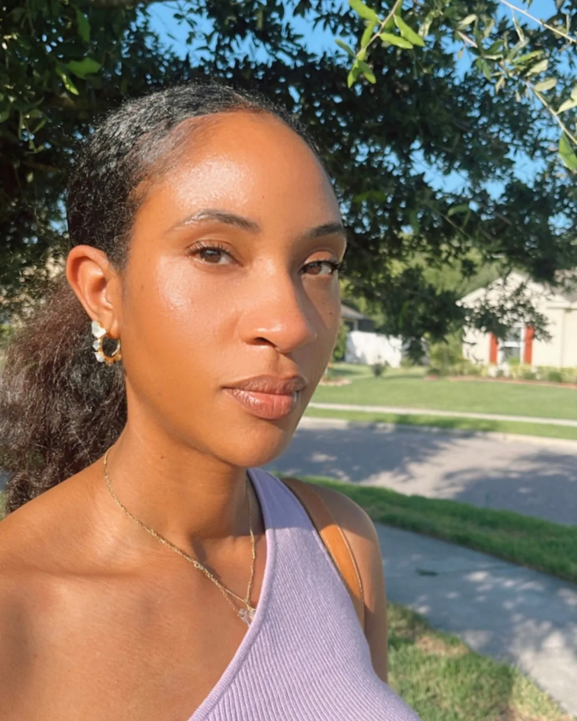 (READY TO SHIP) Raw Stone Opal Mermaid Hoop Earrings / Small