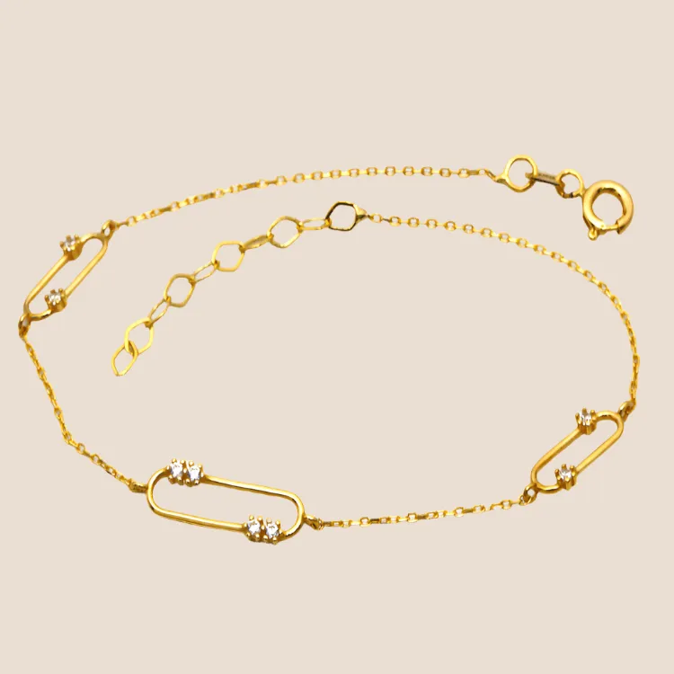 Real Gold 3 GZMessika Design Bracelet 0209 BR1451