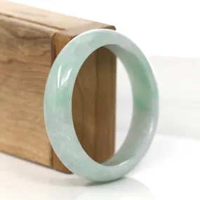 RealJade® Co. "Classic Bangle" Genuine Burmese Jadeite Jade Bangle Bracelet (55.93mm)#858