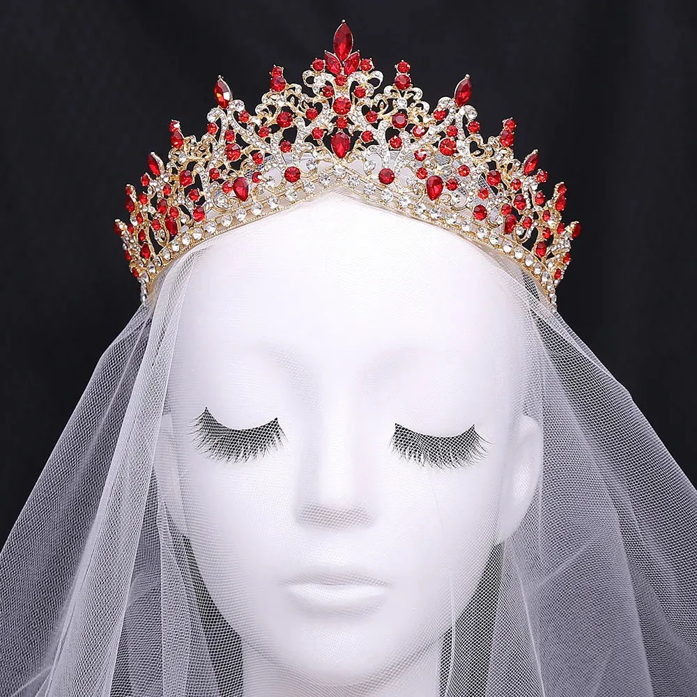 Rhinestone Tiara Crowns  Party Crystal Hair Accessories