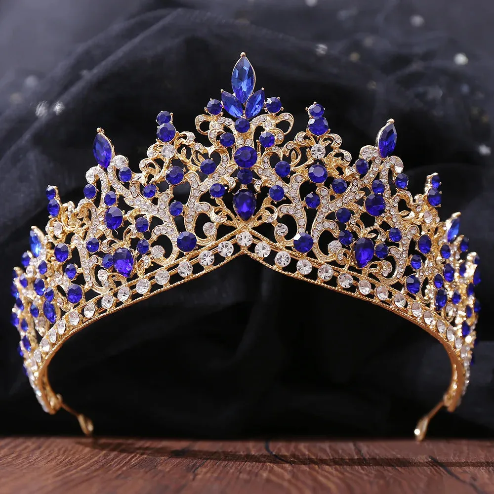 Rhinestone Tiara Crowns  Party Crystal Hair Accessories