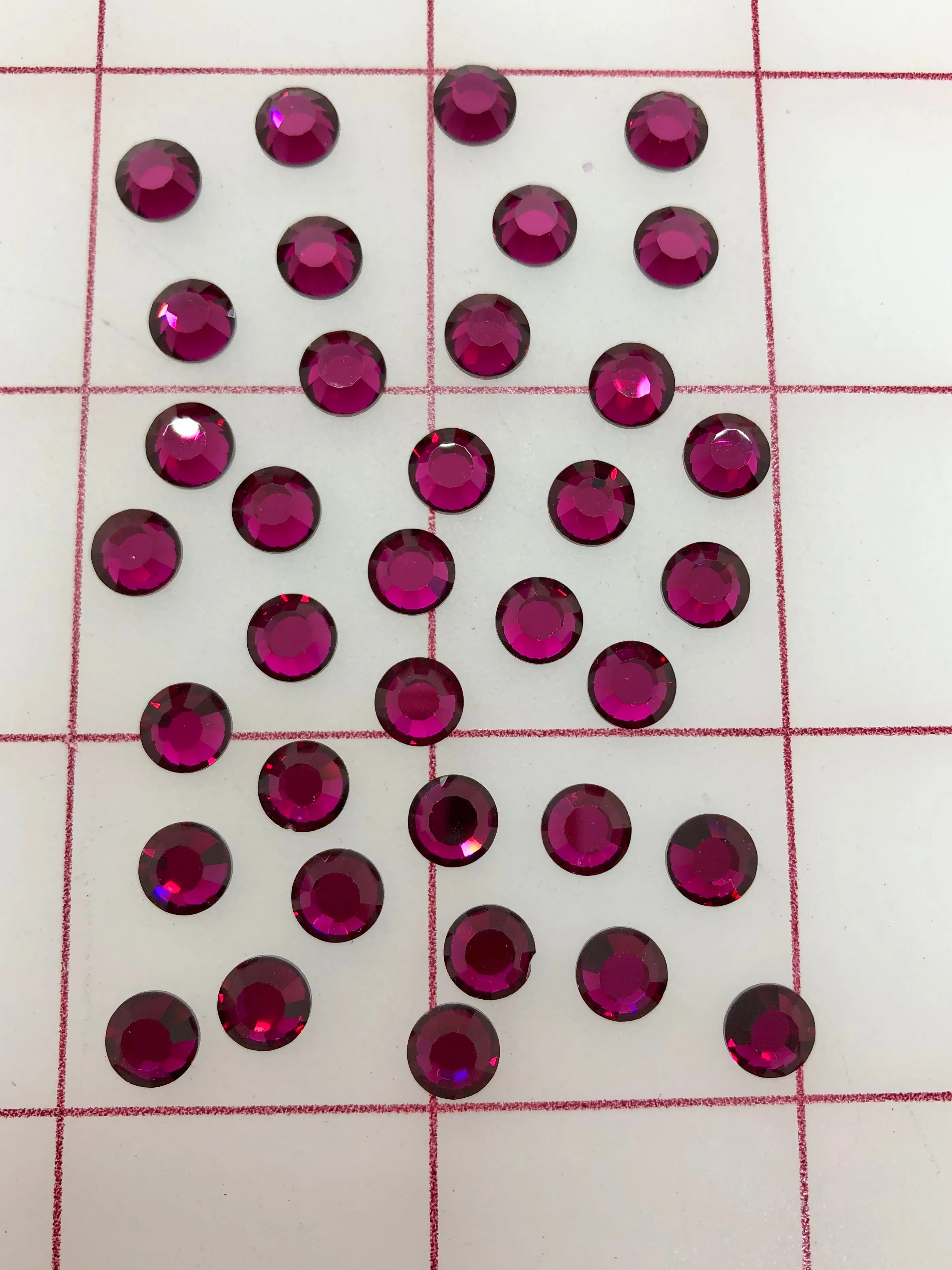 Rhinestones - 30ss Flat Back Swarovski Ruby 36-Pack