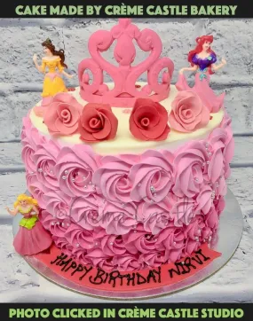 Rose And Tiara Cake