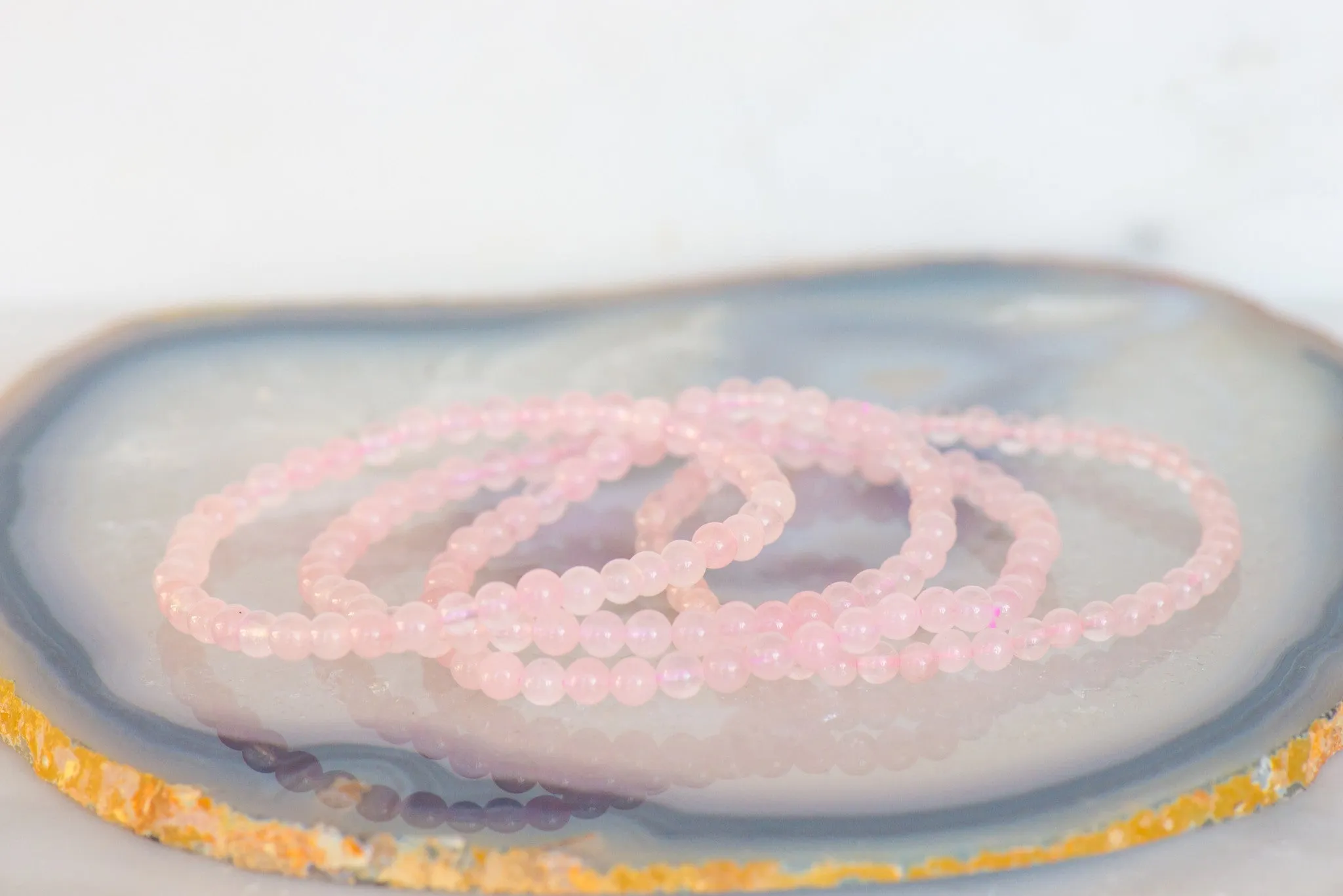 Rose Quartz Dainty Bracelet