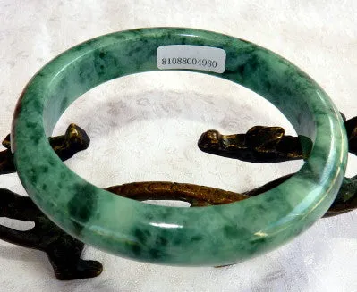 Sale-"Powerful Woman" Grade A Burmese Jadeite Bangle Bracelet 62 mm   Certificate (4980)