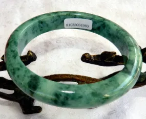 Sale-"Powerful Woman" Grade A Burmese Jadeite Bangle Bracelet 62 mm   Certificate (4980)