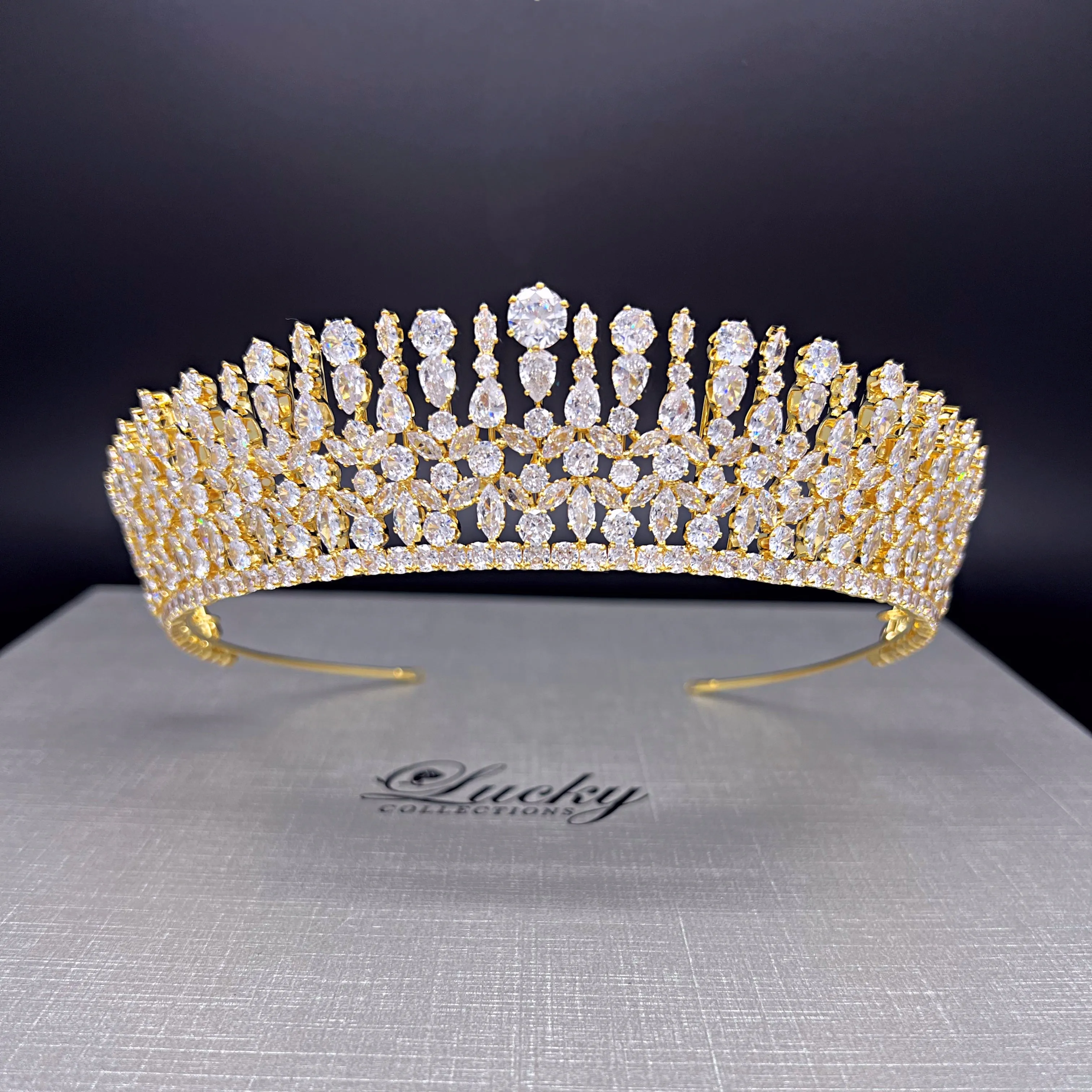 Showcase Cubic Zirconia Bridal Tiara by Lucky Collections ™