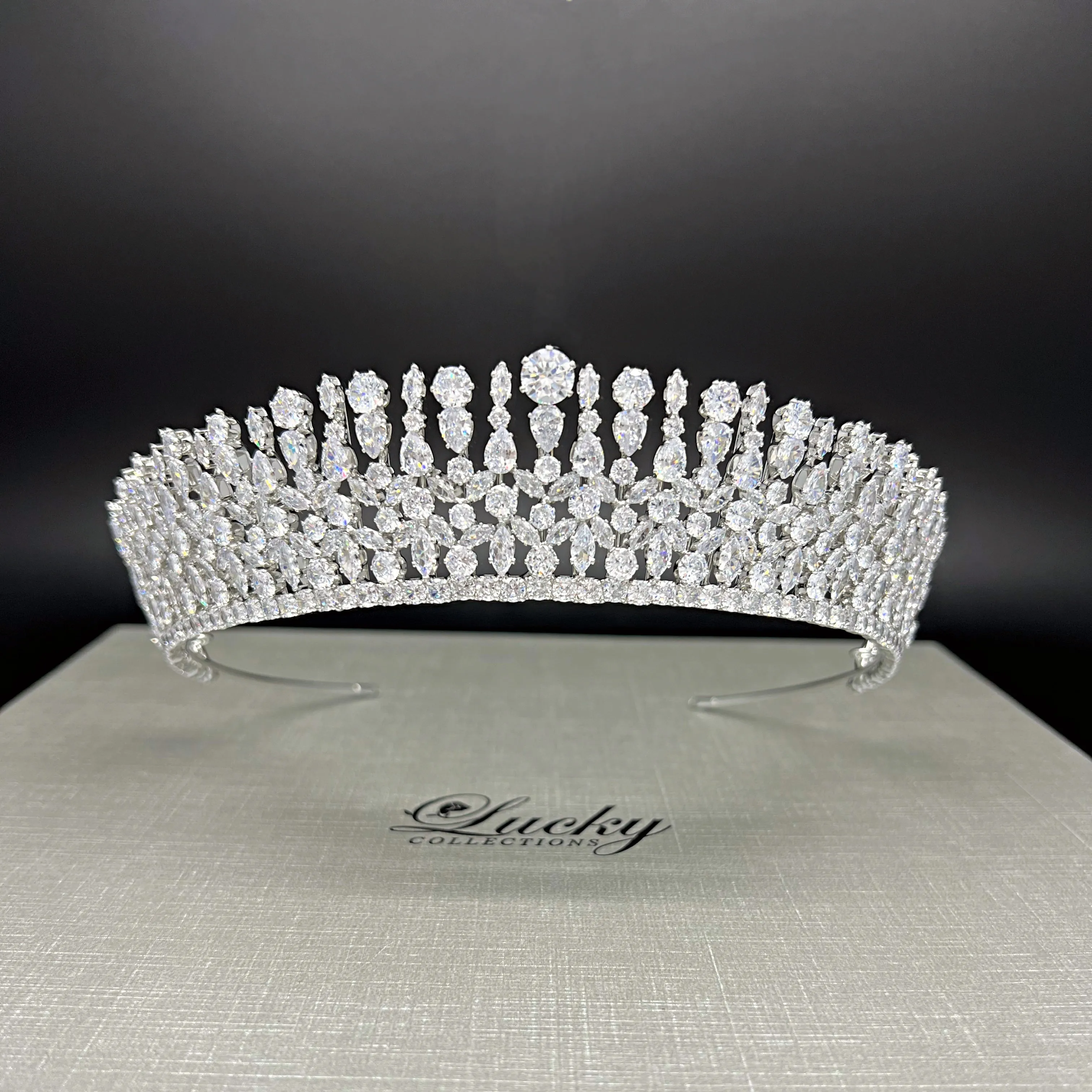 Showcase Cubic Zirconia Bridal Tiara by Lucky Collections ™