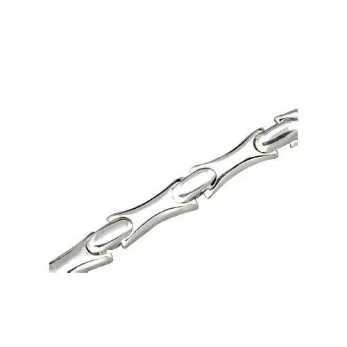 Silver 'H' Link Bracelet