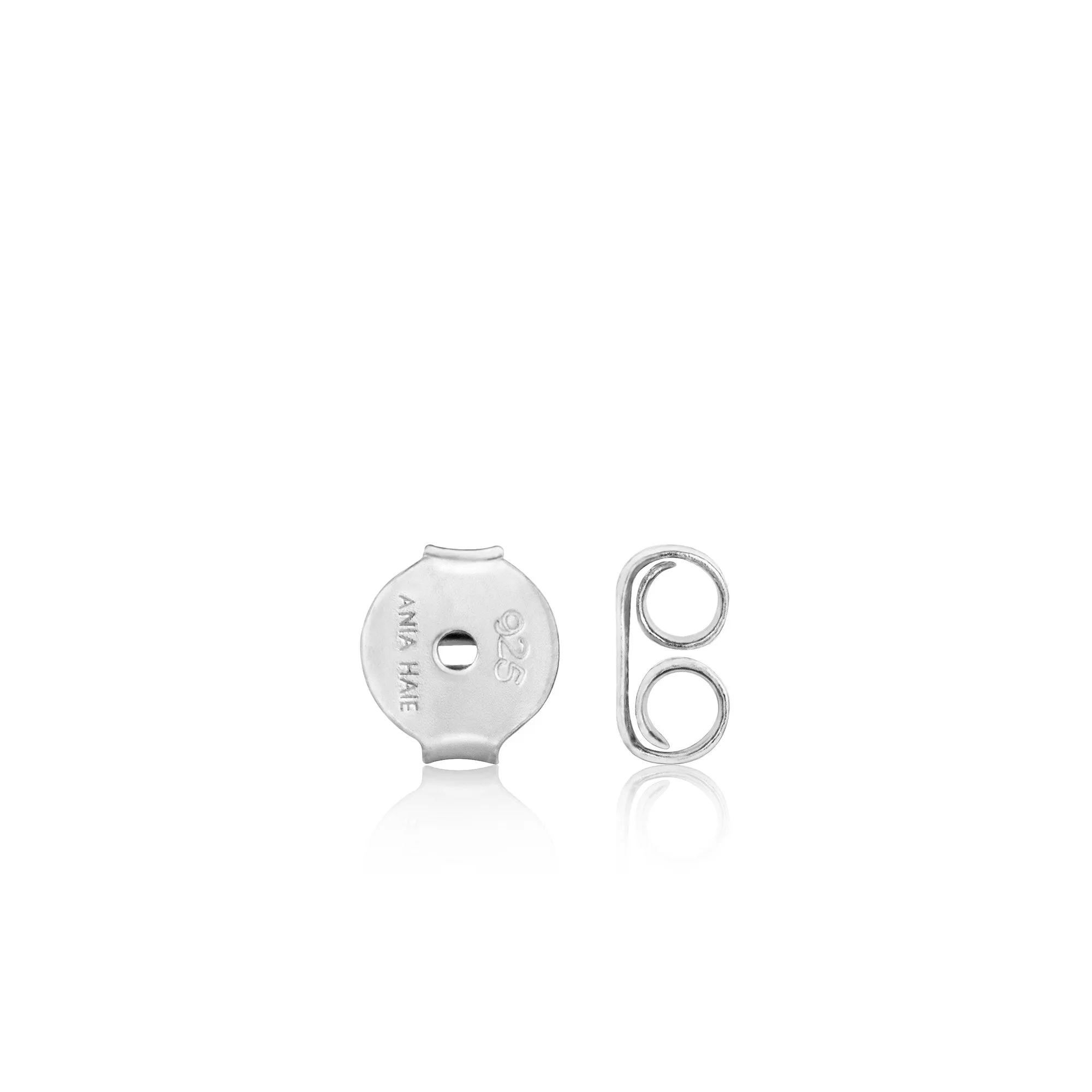 Silver Mother of Pearl Heart Stud Earrings