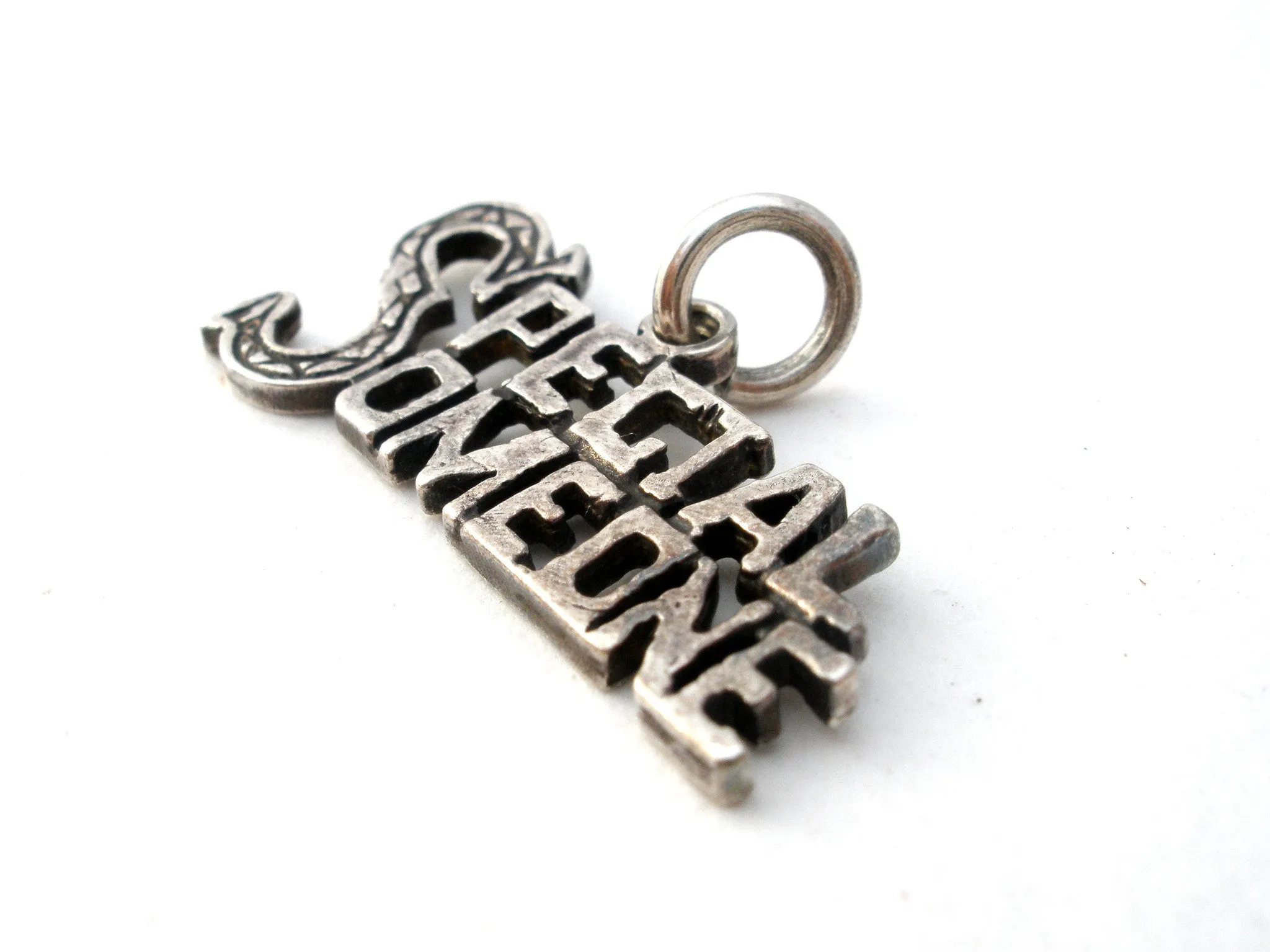 Special Someone Sterling Silver Charm Pendant Vintage