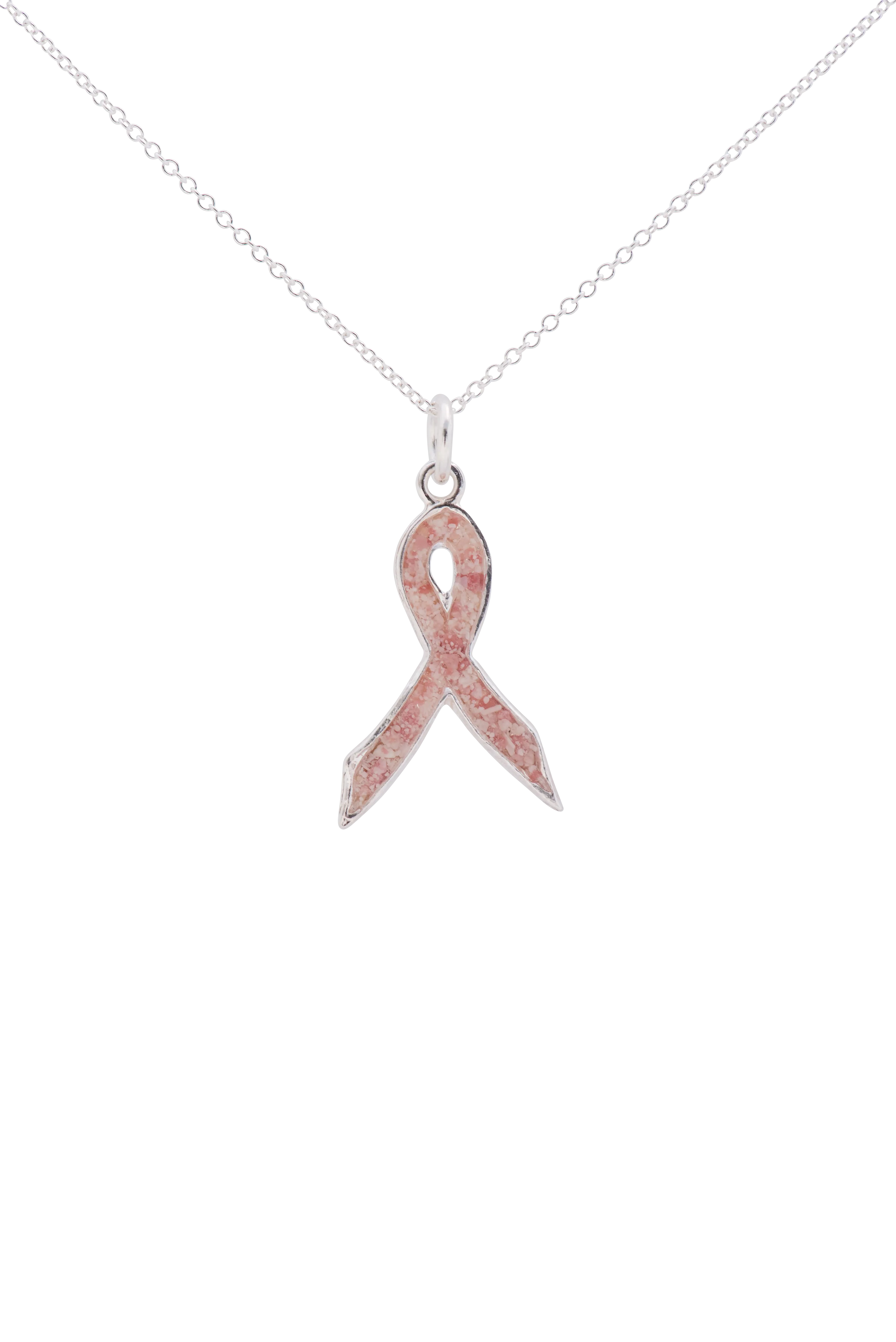 Splash ~ Breast Cancer Ribbon Pendant