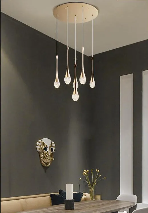 Spumante Crystal Chandelier and Pendants