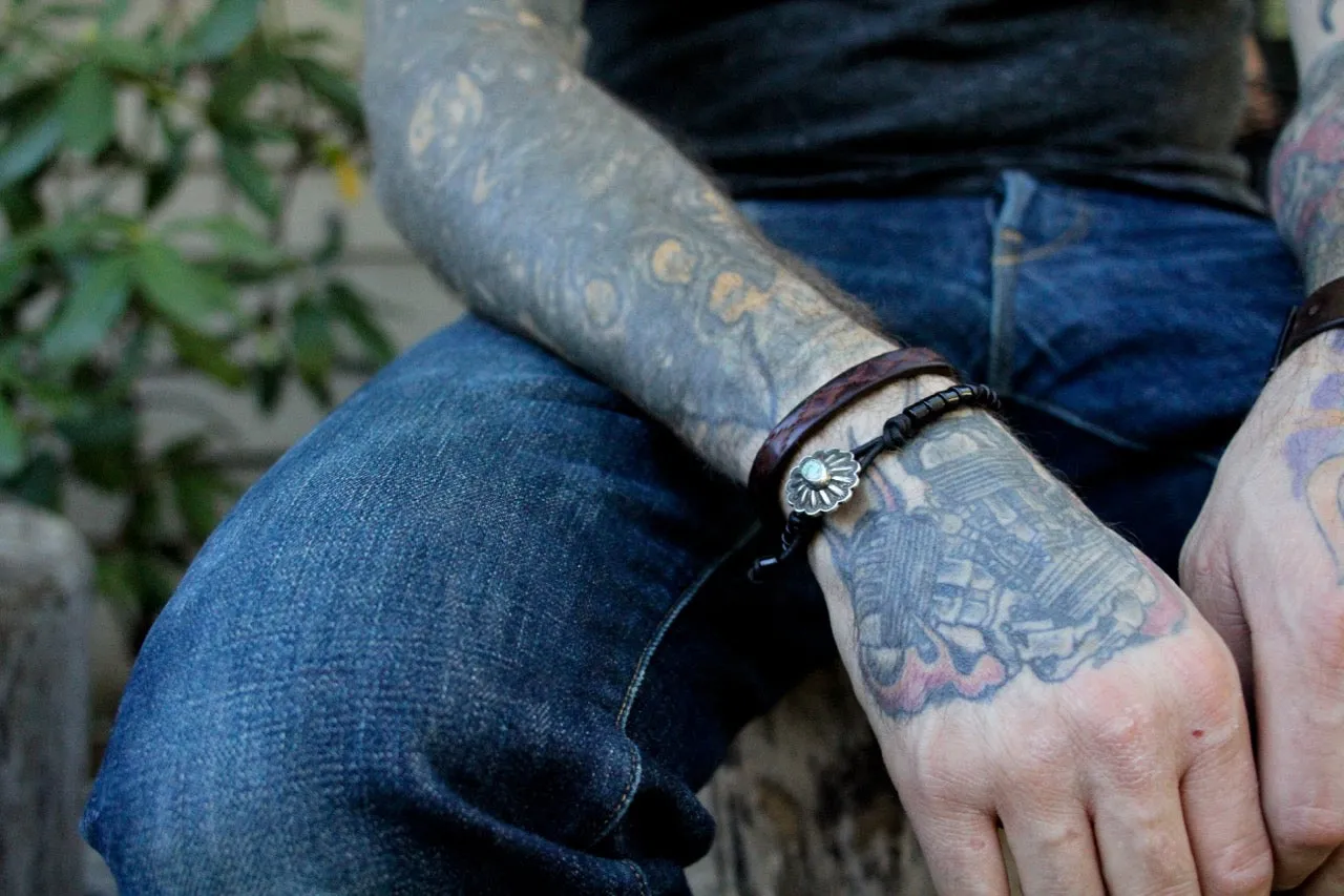 Stealth Concho Beaded Bracelet