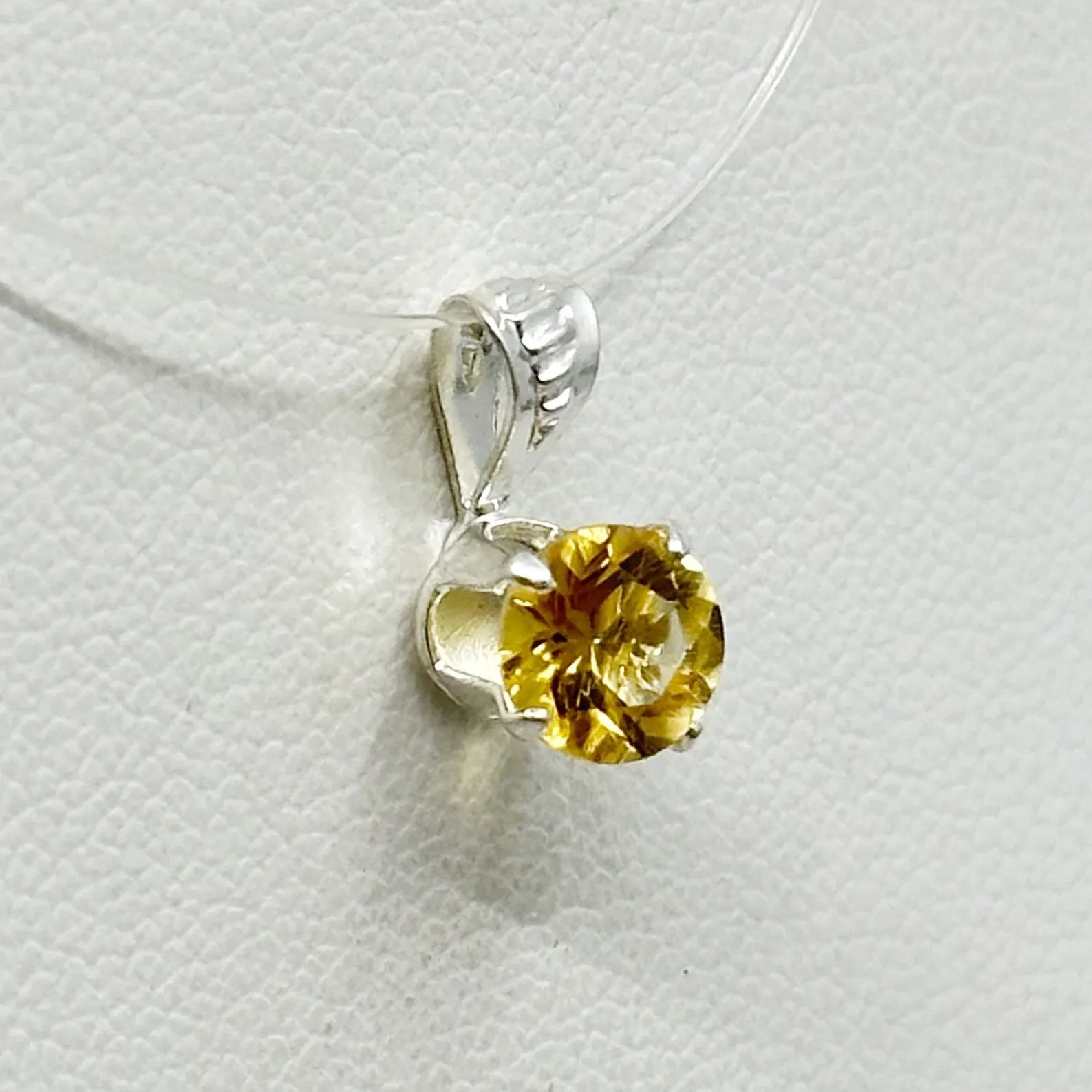 Sterling silver Citrine Pendant GM150