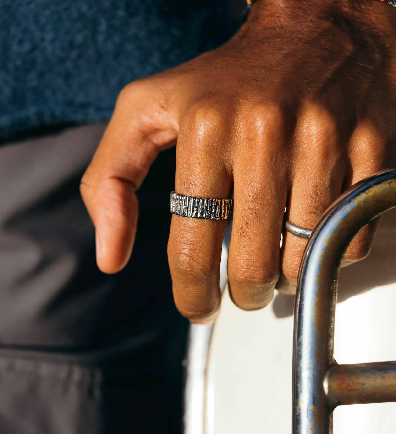 Sterling Silver Crater Ring