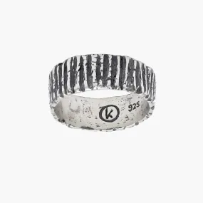 Sterling Silver Crater Ring