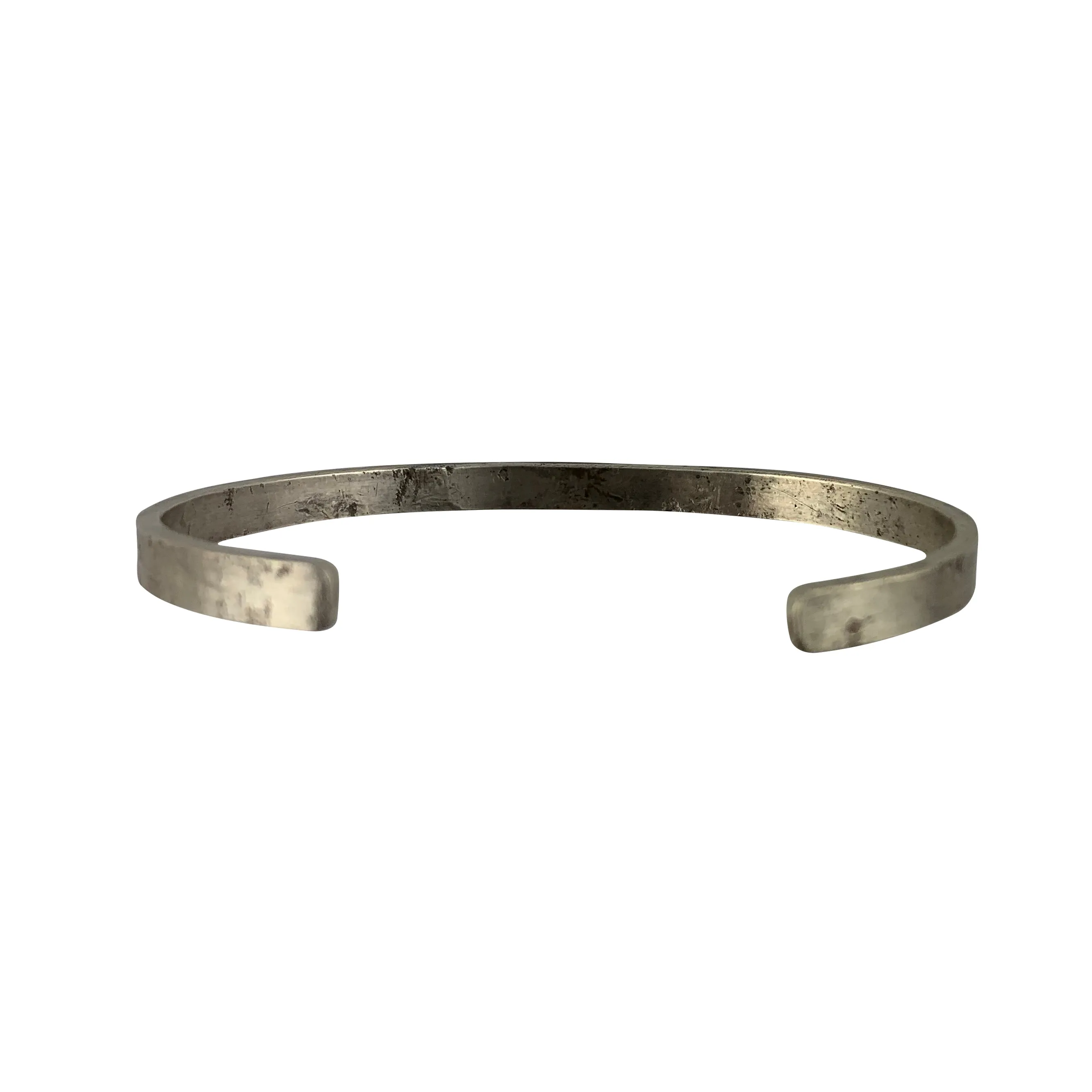Sterling Silver Cuff Bracelet with 3 Gold Freeform Fearless Hearts