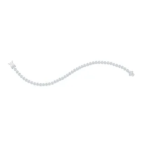 TAKA Jewellery 10K Gold Lab Grown 3 Claw Diamond Tennis Bracelet