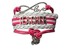 Teacher Infinity Bracelet - Pink