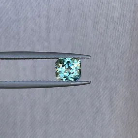 Teal Sapphire 0.88 Ct, Natural Teal Sapphire Ring, Parti sapphire, Teal Sapphire Engagement Ring, bespoke Ring, For Custom ring Loose gem