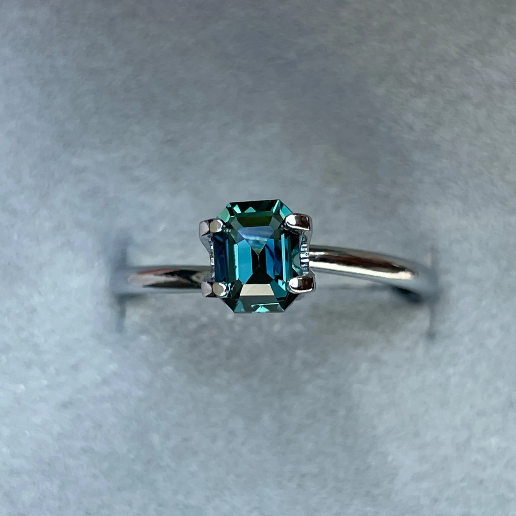 Teal Sapphire 1.02 Ct, Natural Teal Sapphire Ring, Teal Sapphire Engagement Ring, bespoke Ring, For Custom ring Loose gem