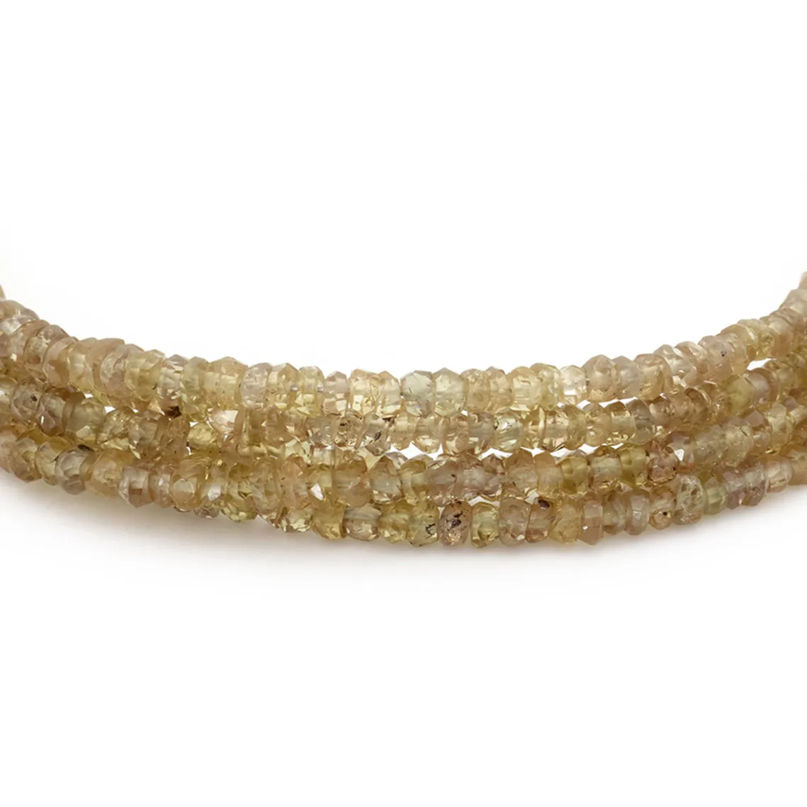 Three Gold Accent River Wrap‚ 14K White Gold
