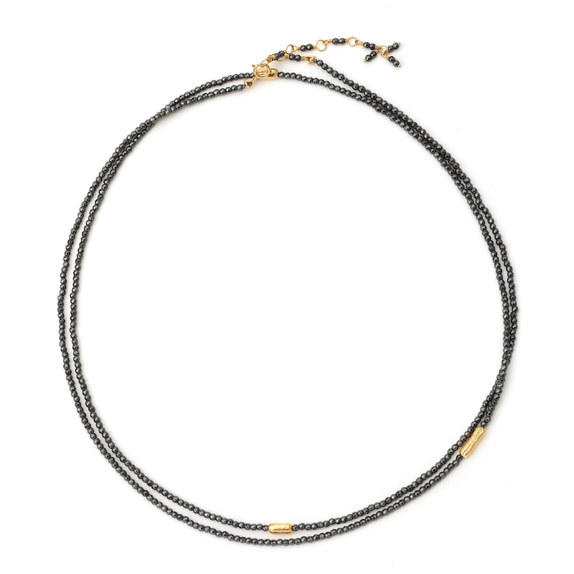 Three Gold Accent River Wrap‚ 14K White Gold