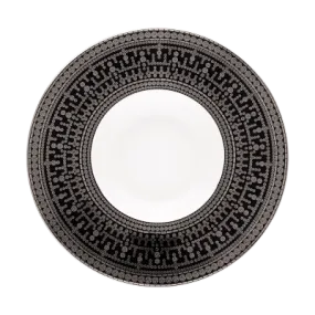 Tiara Black & Platinum Risotto Plate