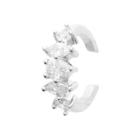 Tiara - Earcuff empierré en Argent