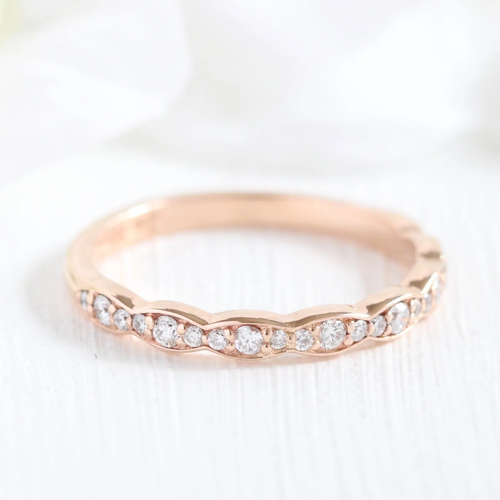 Tiara Halo Black Diamond Ring Set w/ Marquise Diamond and Matching Wedding Band
