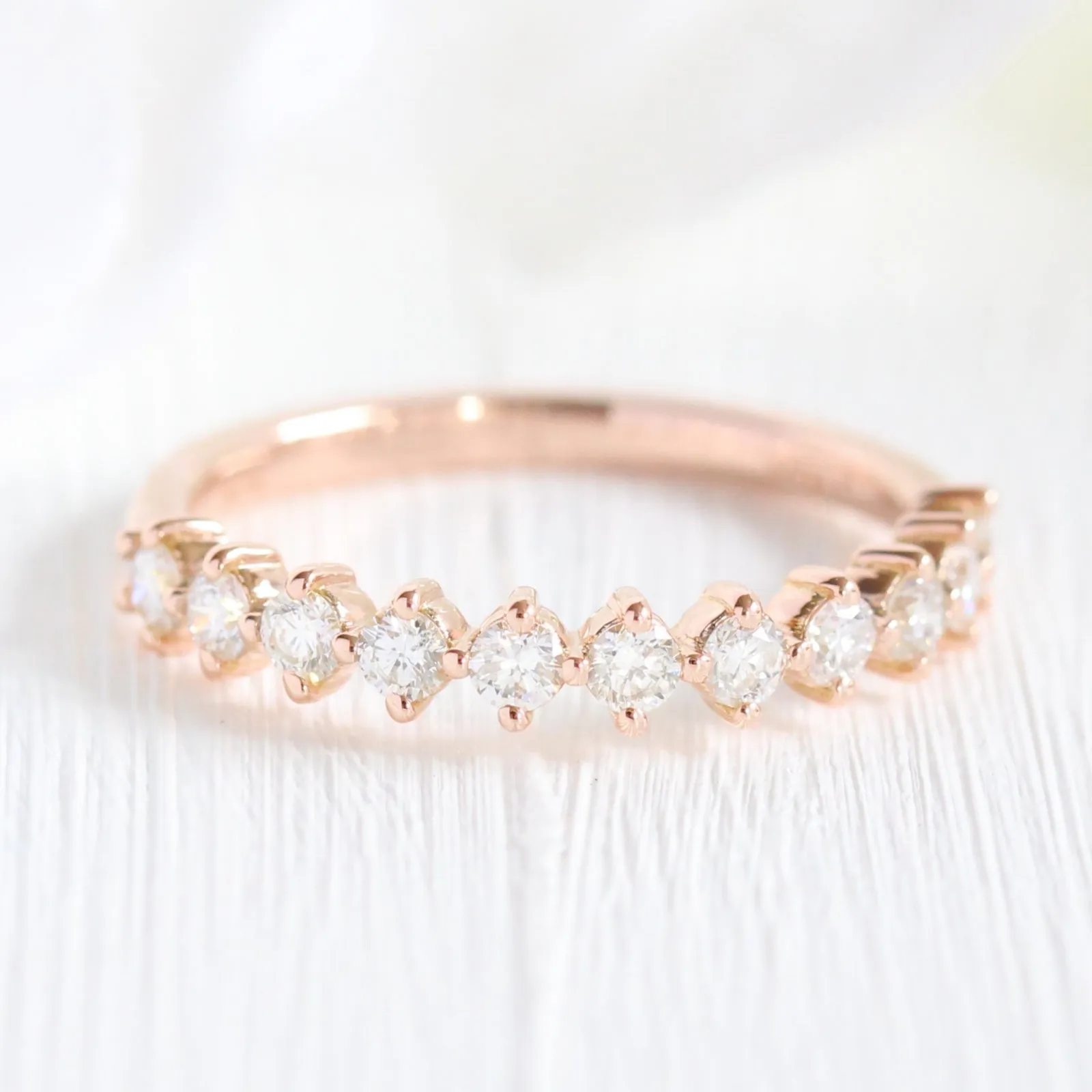 Tiara Halo Marquise Ring Bridal Set w/ Black Diamond and 4 Prong Wedding Band