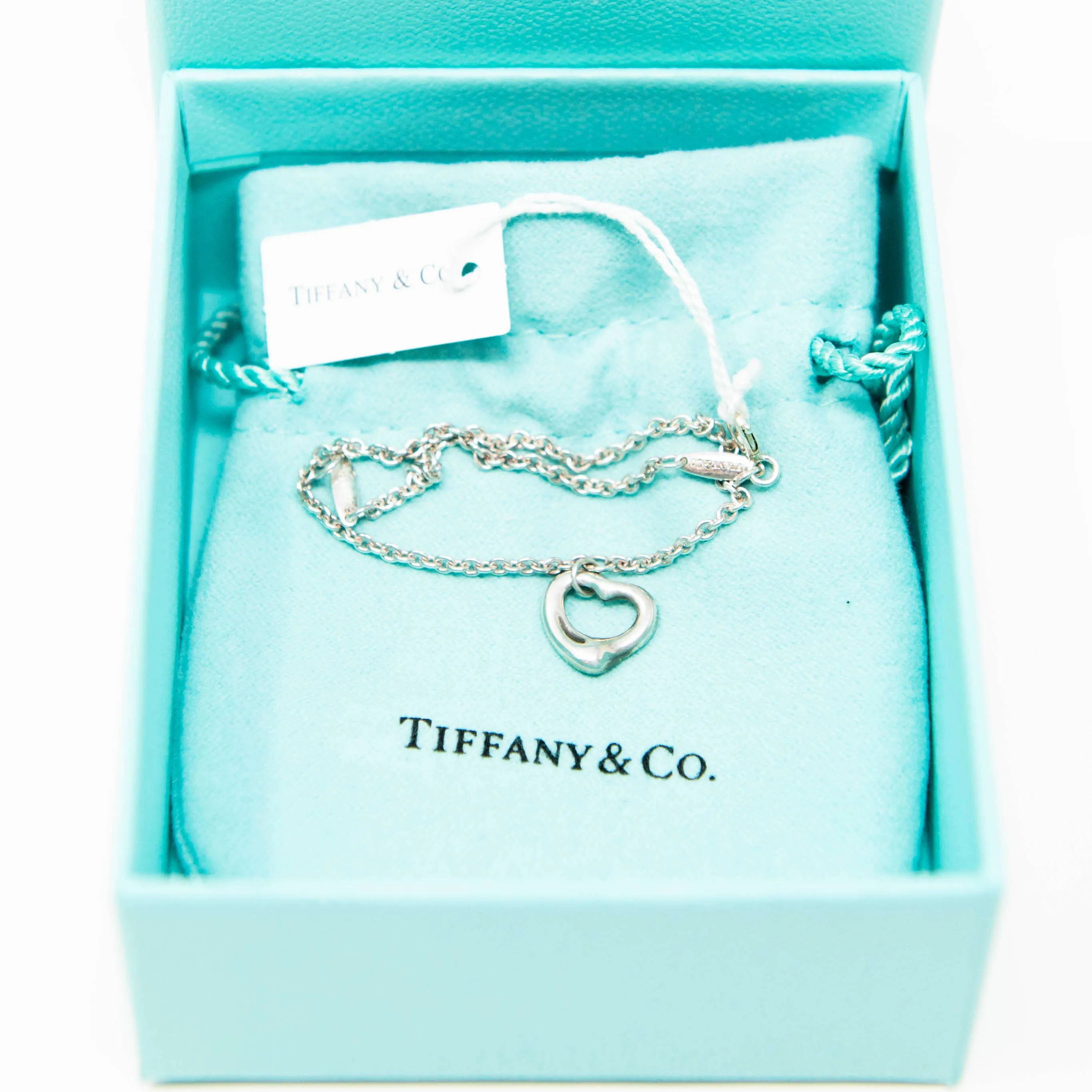 Tiffany & Co. Silver Open Heart Bracelet