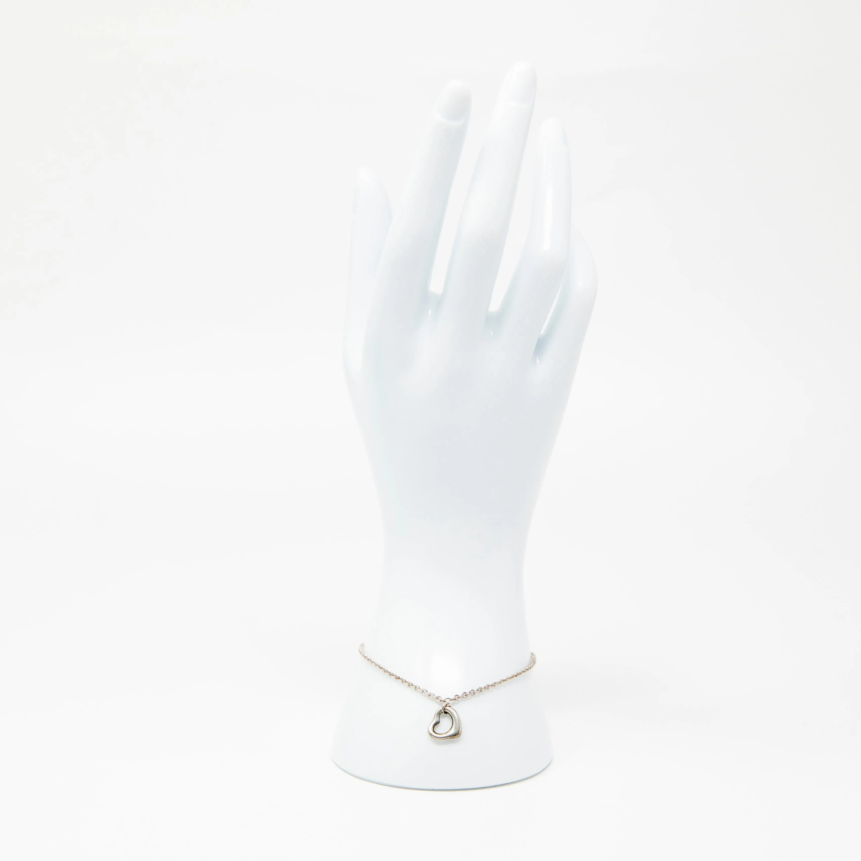 Tiffany & Co. Silver Open Heart Bracelet