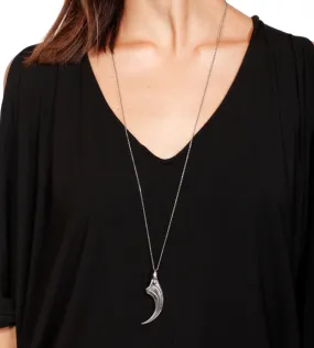 tiger talon pendant silver
