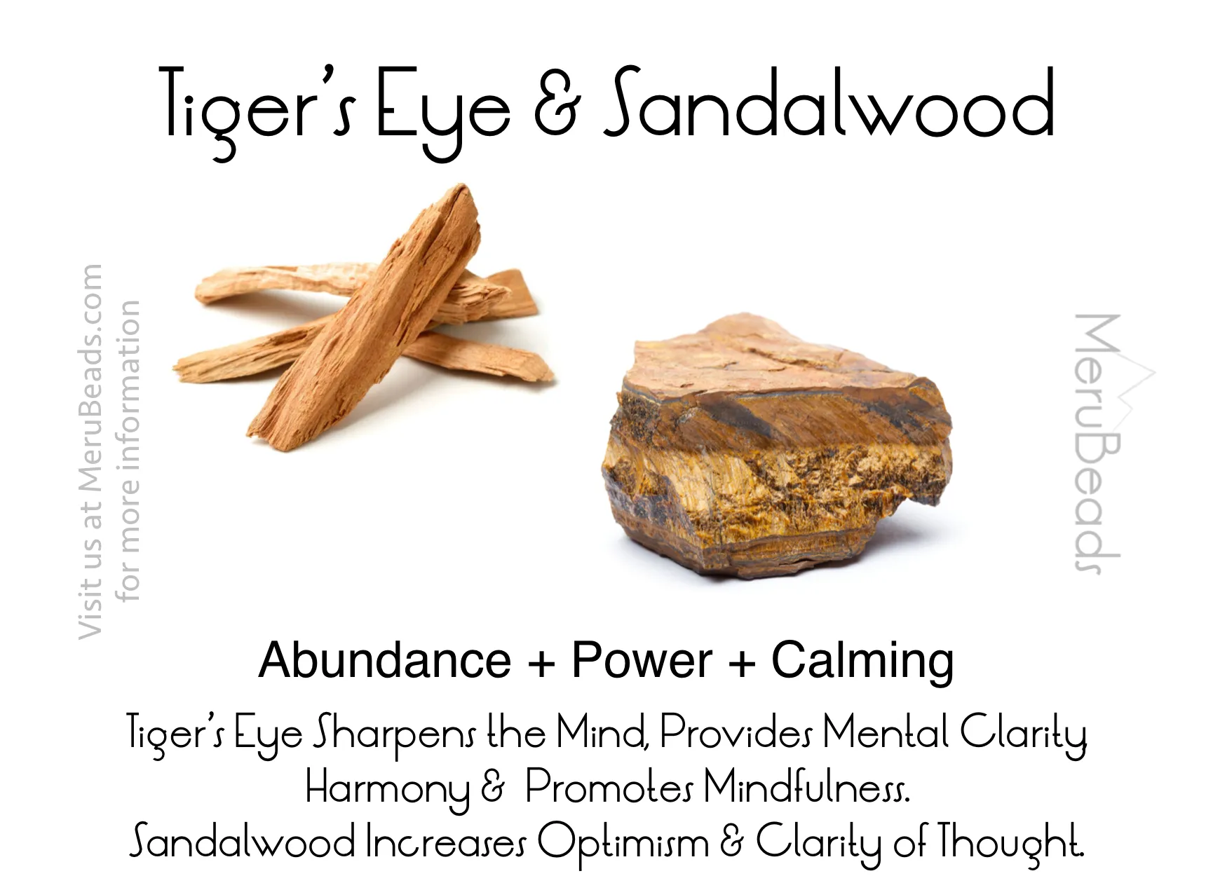 Tiger's Eye Yellow & Sandalwood Wrap Bracelet for Men