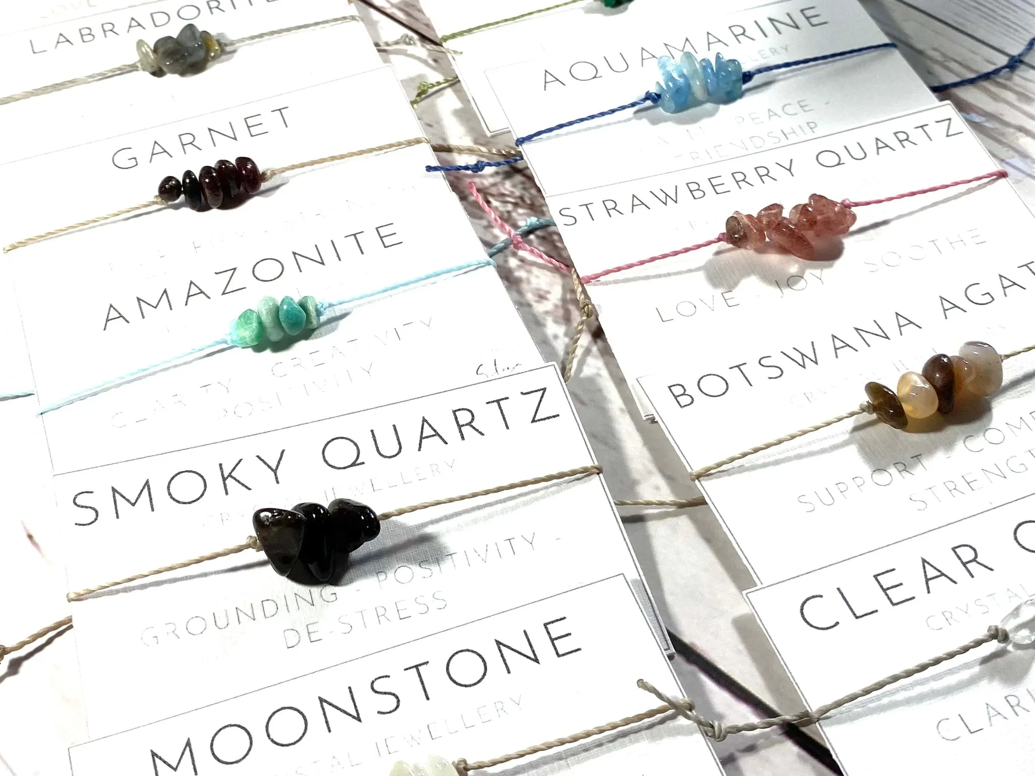 Tiny Crystal Bracelets - Chip Crystal