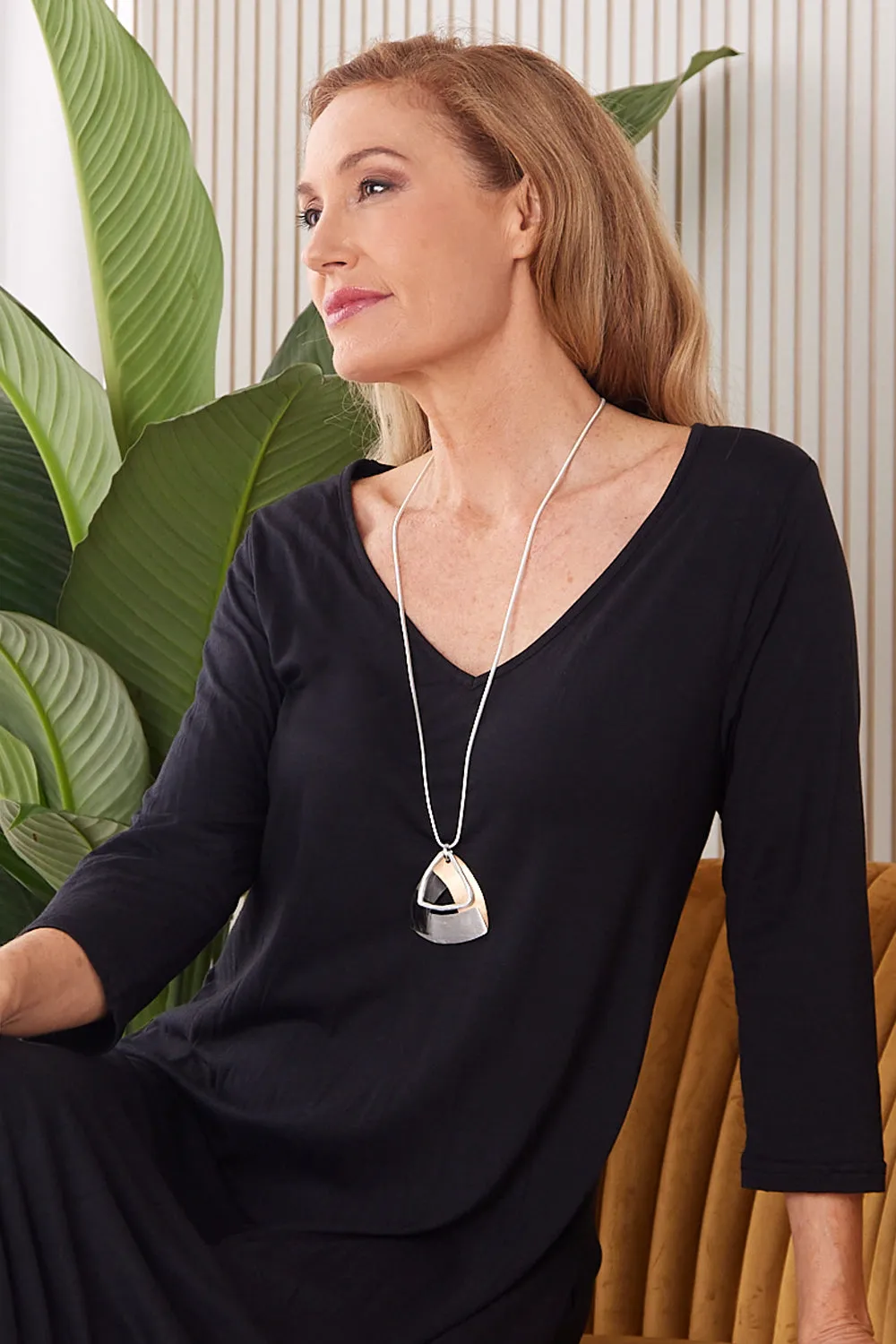 Trinity Geometric Necklace