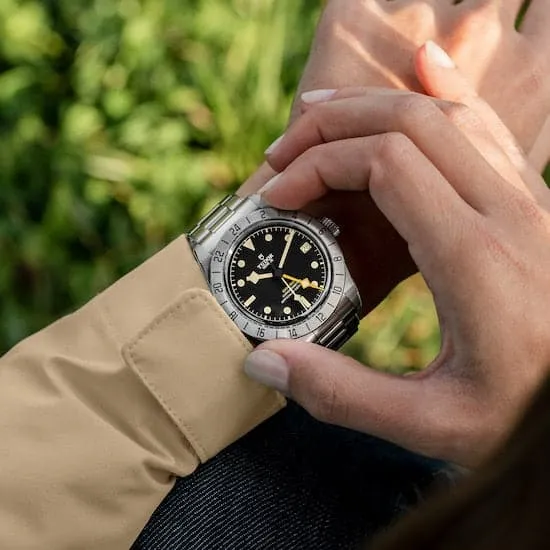TUDOR Black Bay Pro 39mm Case, Black Dial, Steel Bracelet (M79470-0001)