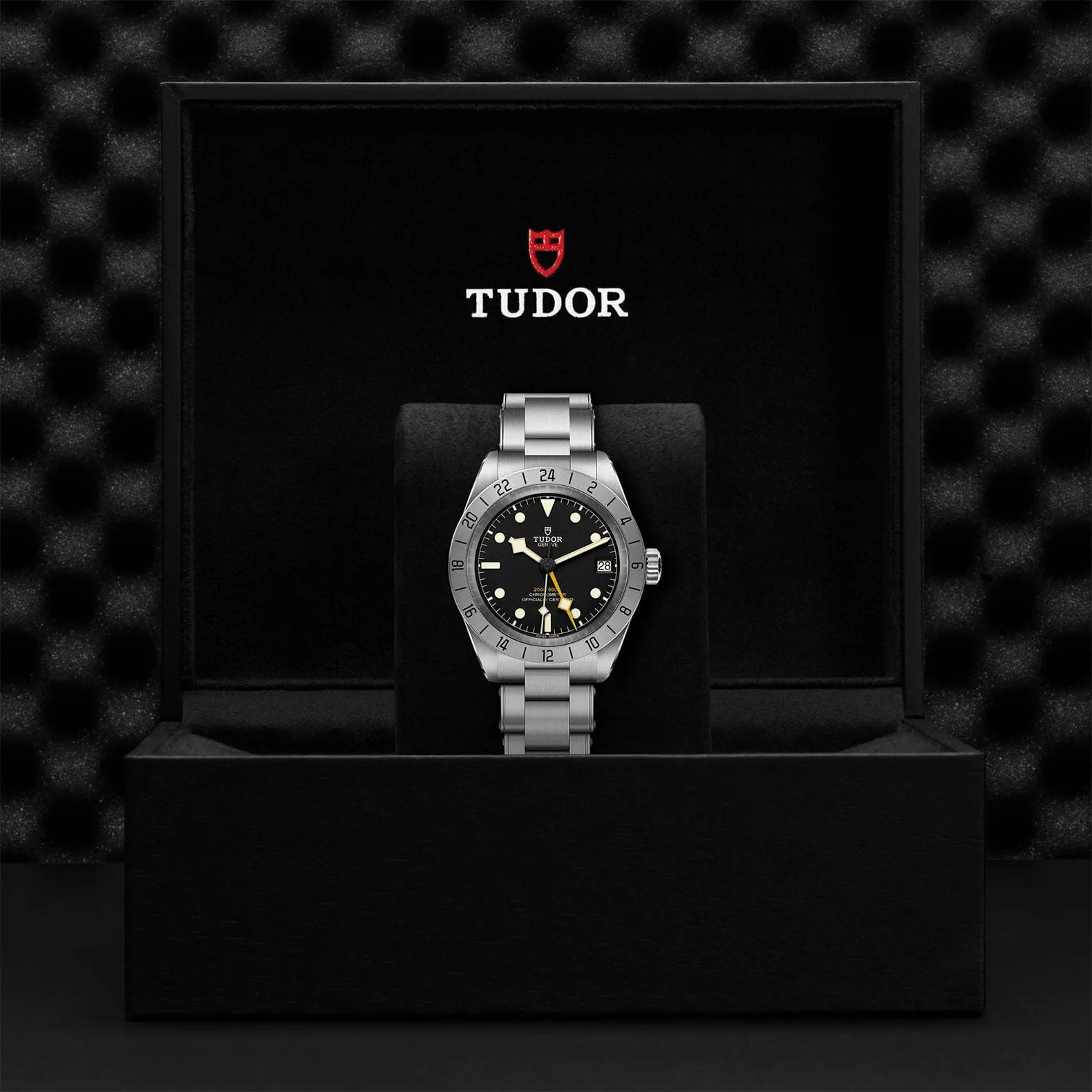 TUDOR Black Bay Pro 39mm Case, Black Dial, Steel Bracelet (M79470-0001)