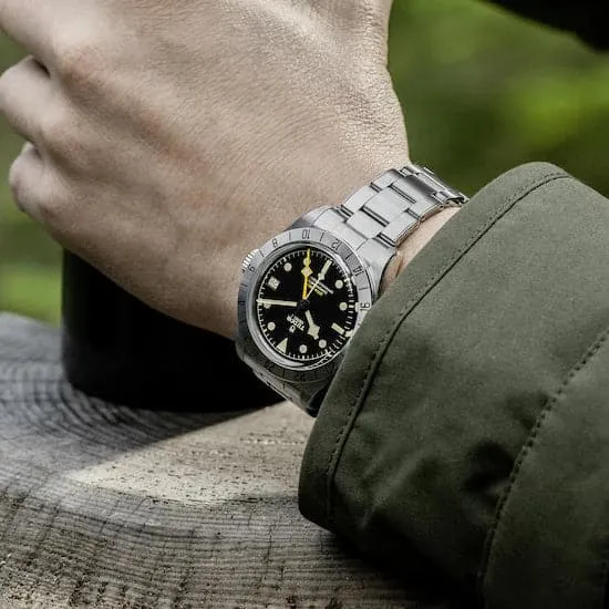 TUDOR Black Bay Pro 39mm Case, Black Dial, Steel Bracelet (M79470-0001)