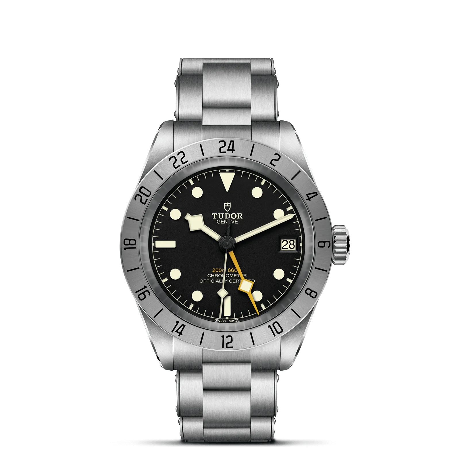 TUDOR Black Bay Pro 39mm Case, Black Dial, Steel Bracelet (M79470-0001)
