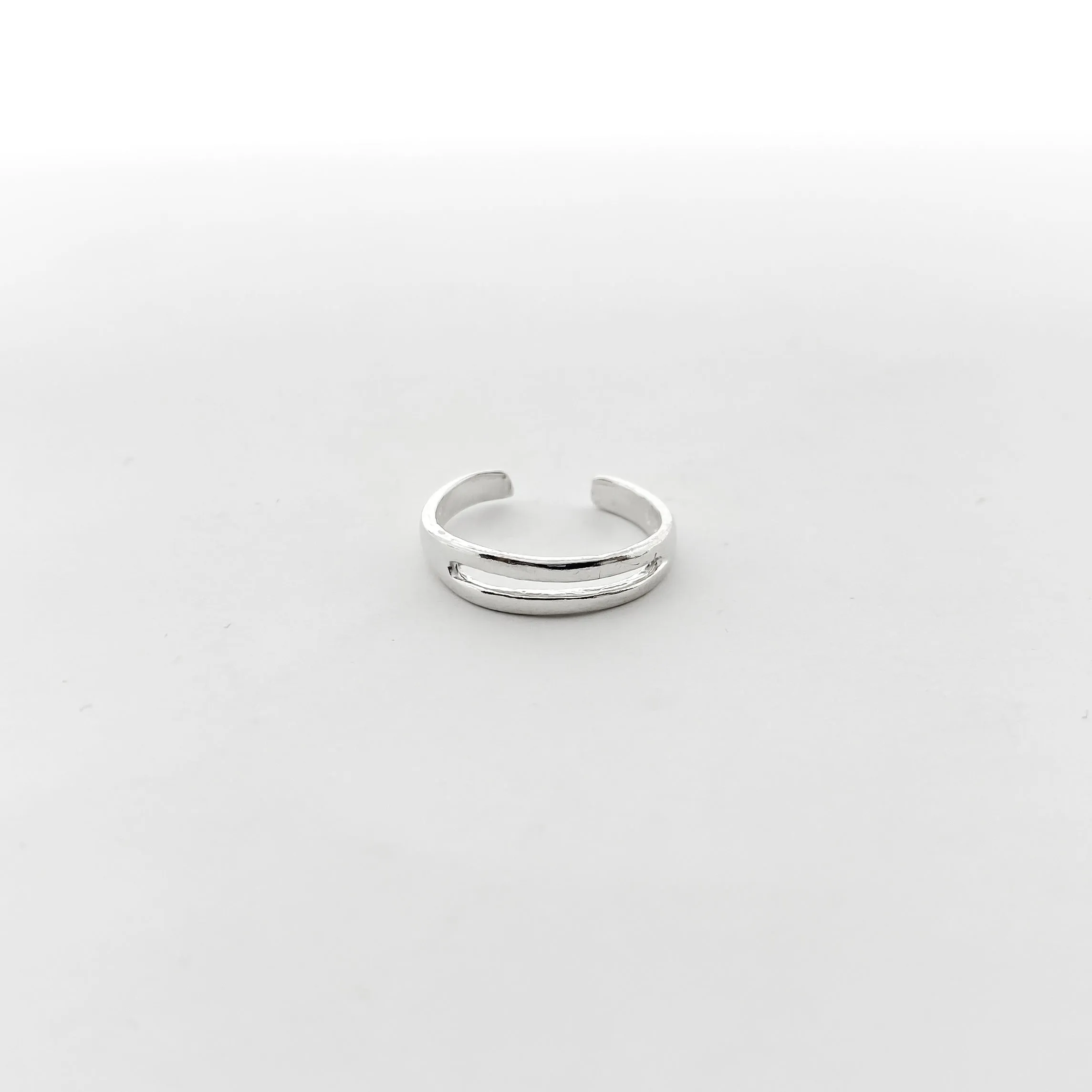 Two Wire Toe Ring | Silver