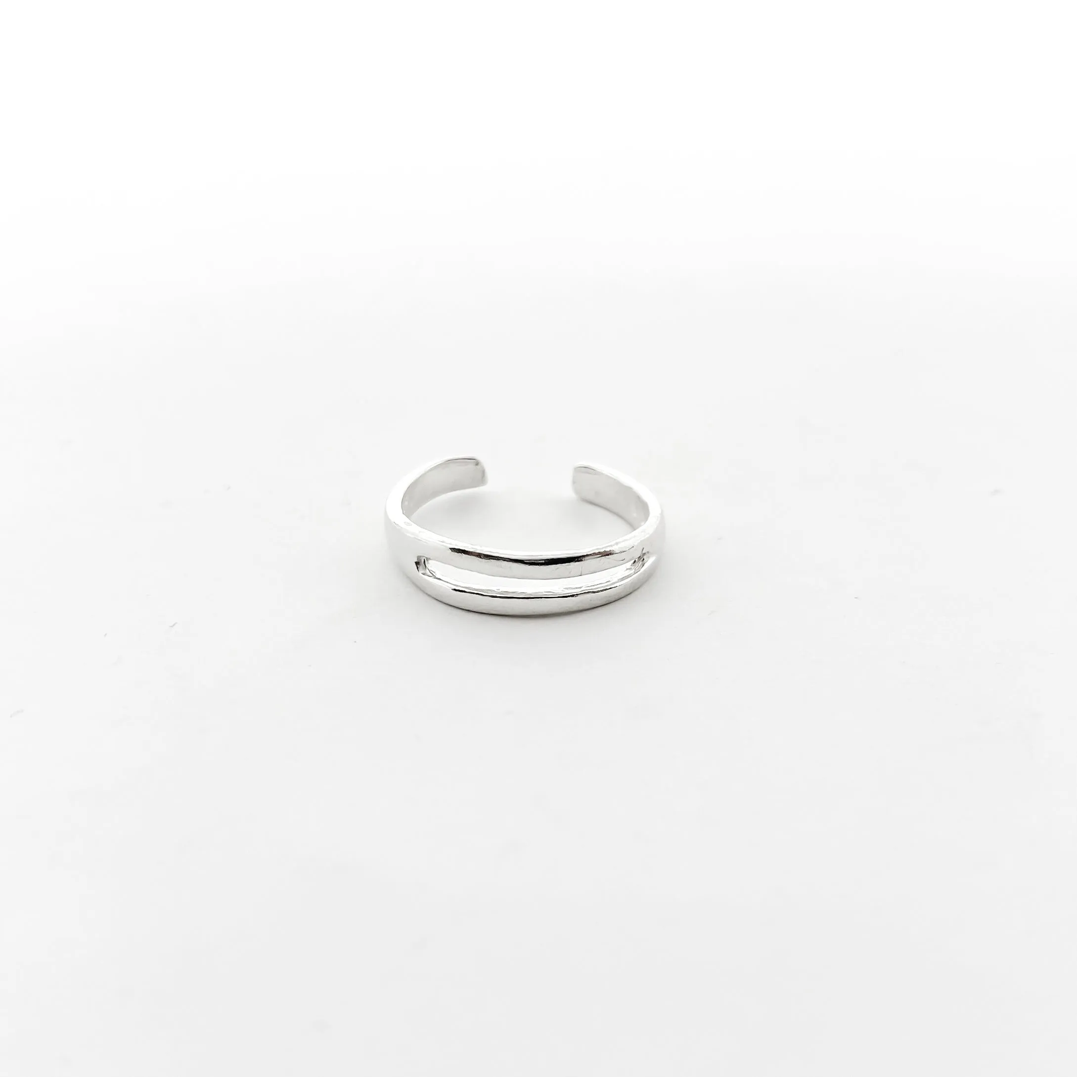 Two Wire Toe Ring | Silver